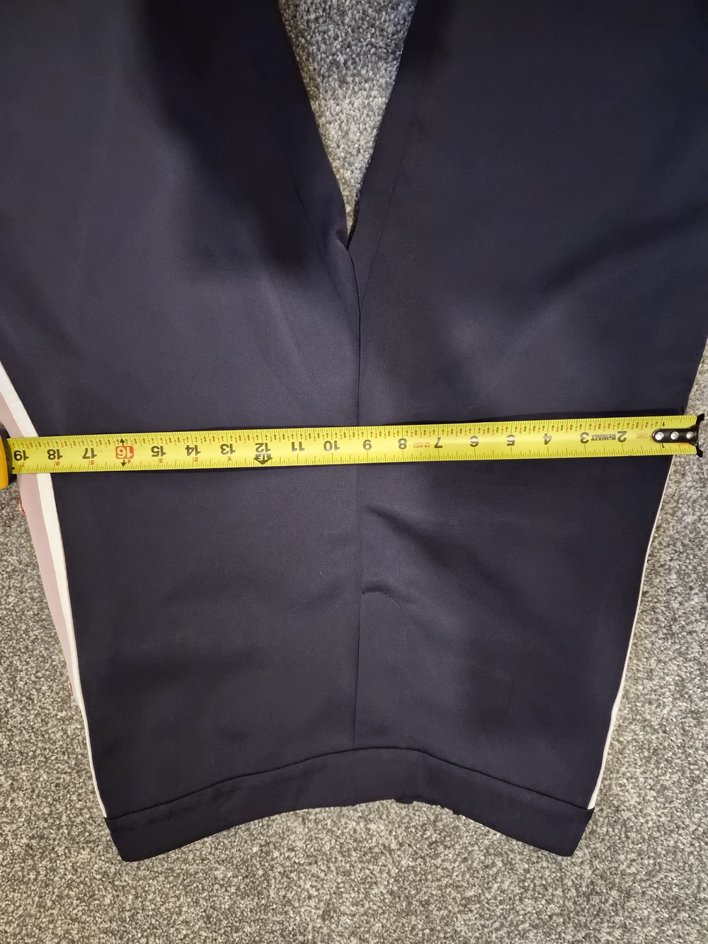 Ted Baker Dark Blue Wide-Leg Side-Trim Pants with Pink & Yellow Accents - Picture 7 of 10